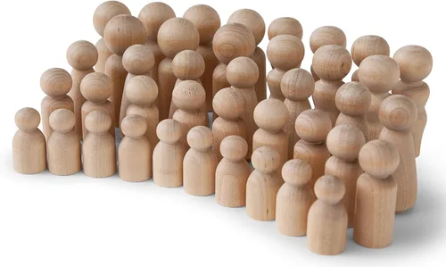 Miniatura 3 de Cuerpos de muñeca sin terminar, de madera de abedul y madera de arce, set de artista para pintar y personalizar figuras, ideal para manualidades