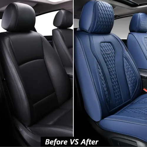 Miniatura 7 de Coverado Fundas de asiento, fundas de asiento de automóvil, fundas de asiento delantero, funda azul para asiento de automóvil, fundas impermeables