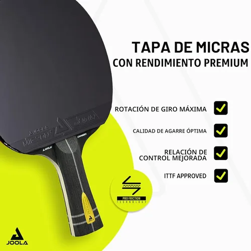Miniatura 3 de JOOLA Infinity Carbon Professional Ping Pong Paddles - Ergonomic Comfort Grip - ITTF Approved Rubbers - Professional Ping Pong Paddle for Advanced