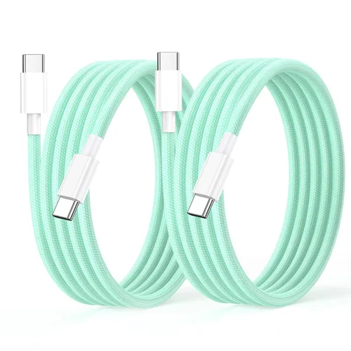 Miniatura 10 de Paquete de 2 cables de carga USB C a USB C de 6 pies para iPhone 15, cable USB C de 60 W, cable de carga rápida USBC tipo C compatible