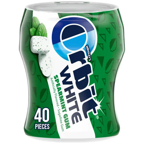 Miniatura 5 de Orbit Tazas de goma de burbujas, burbuja menta, botella de 55 piezas, 4-cuenta