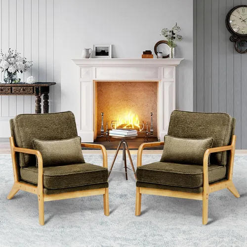 Miniatura 4 de Silla decorativa Mid-Century color beige