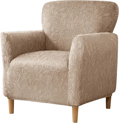 Miniatura 35 de MIFXIN Funda elástica para sillón de banquete, de terciopelo, 1 pieza, de elastano, elástico, protector de muebles, para sofá de 1 plaza con brazos