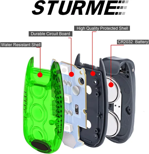 Miniatura 5 de Luz de seguridad LED STURME con luz estroboscópica para correr, caminar, andar en bicicleta, niños, mujer, perro, mascota, corredor, mejor