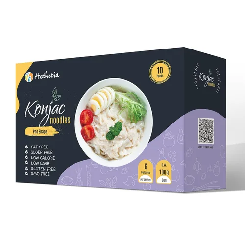 Miniatura 22 de Hethstia Konjac Noodles Angel Hair - Paquete de 6 fideos Shirataki, bajo en calorías, bajo en carbohidratos, sin azúcar, sin gluten, apto para dieta