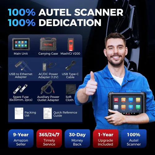 Miniatura 9 de Autel Escáner bidireccional MS906 MAX: MS906MAX 2026 Actualizado de MS906 Pro MP900BT con ECU C0ding, DoIP, CANFD, FCA SGW AutAuth, escaneo de todo