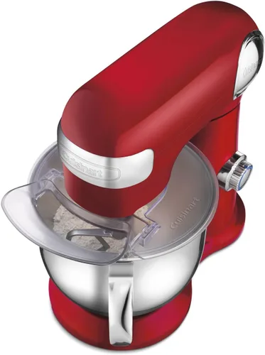 Miniatura 11 de CUISINART SM-50R Precision Master - Batidora de pie de 5,5 cuartos de galón (5,2 L), color rojo