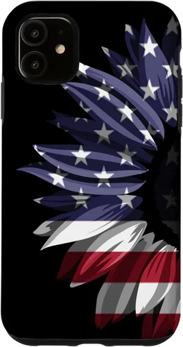 Miniatura 8 de Sunflower American Flag Patriotic for Men and Women Case for iPhone 17