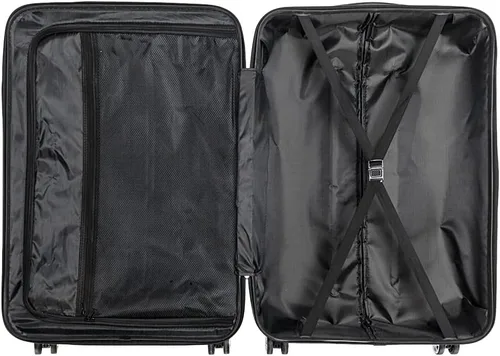 Miniatura 45 de Juego de equipaje de 3 piezas – Maletas con ruedas giratorias multidireccionales – Bolsa de viaje Maleta ABS con bloqueo TSA – Maletas de carcasa