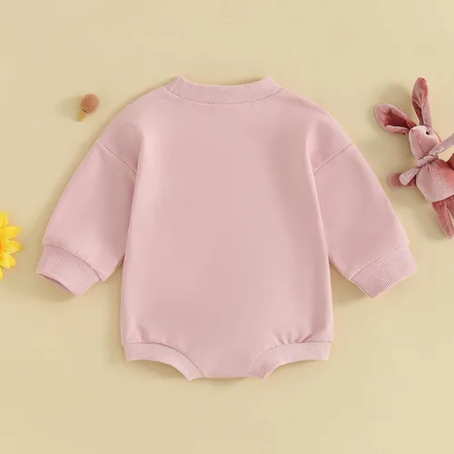 Miniatura 38 de FYBITBO Sudadera de cuello redondo para bebé niña y niño, mameluco de burbujas, camisa de manga larga, traje de San Valentín, ropa de otoño
