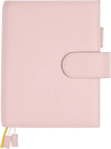 Miniatura 9 de Funda de cuero A6 para planificador Hobonichi, Stalogy, Midori Hibino, Leuchtturm1917 y más - con trabilla para bolígrafos, ranuras para tarjetas
