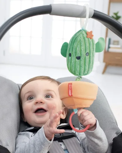 Miniatura 3 de Skip Hop - Jugueto de cochecito para bebés, Farmstand Grow & Play Jitter, Cactus Juguete de cochecito de cactus