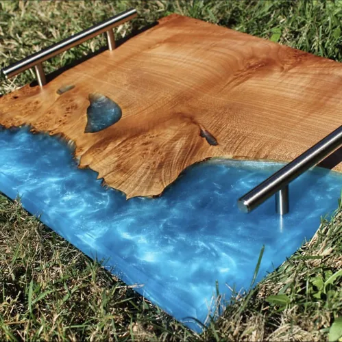 Miniatura 6 de Resina epoxi de vertido profundo para mesa de río 6 galones (22.8 L) Kit de resina epoxi de 2 pulgadas de profundidad Bajo olor para mesas