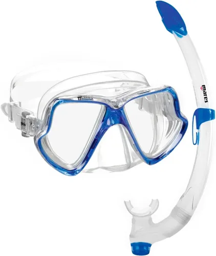 Miniatura 5 de Mares Adult Combo Wahoo Snorkeling Gear Set, Double-Lens Wide Vision Mask, Ergonomic Fiji Snorkel w/Flexible Tube & Silicone Mouthpiece, 411745