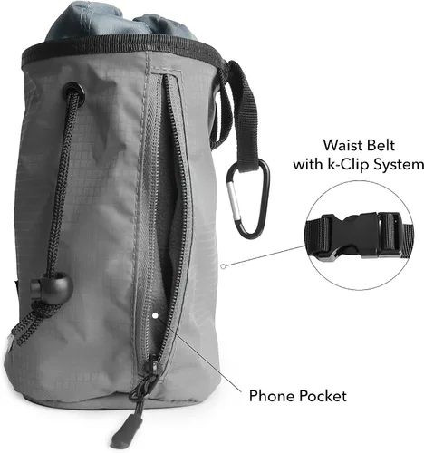 Miniatura 4 de Bolsa de tiza para escalada en roca Bolsa de tiza Bouldering para equipo de escalada en roca Disco Golf Chalk Bag Disc Golf Bolsas de tiza