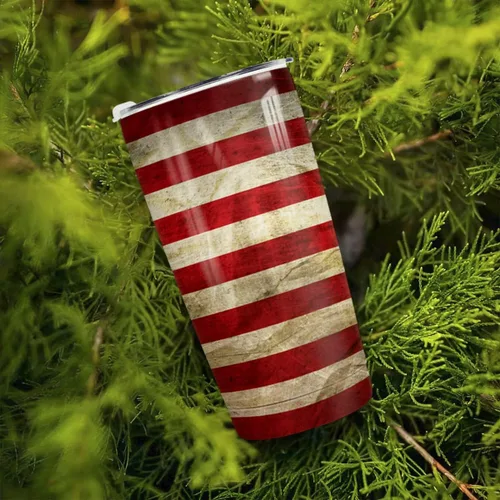 Miniatura 5 de Winorax Vaso con bandera americana de 20 oz de acero inoxidable con aislamiento, vasos aislados del 4 de julio con tapas, taza de café de viaje