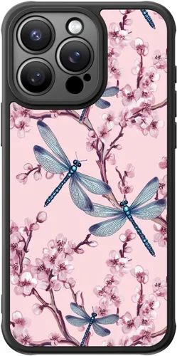 Miniatura 46 de FUNMIKO Funda para iPhone 16 Plus, carga inalámbrica y protección de grado militar, diseño floral moderno para mujeres y niñas, funda antideslizante