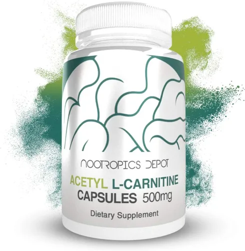 Miniatura 2 de Nootropics Depot Cápsulas de acetil L-carnitina 500 mg 90 unidades Forma HCL Suplemento energético Apoya la función mitocondrial ALCAR