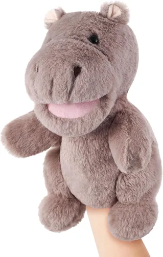Miniatura 11 de Marionetas de Mano de Animales de 11 Pulgadas Safari Selva Zoológico Bosque Títere Selva Tropical Pastizales Animales Juego de Roles para Niños