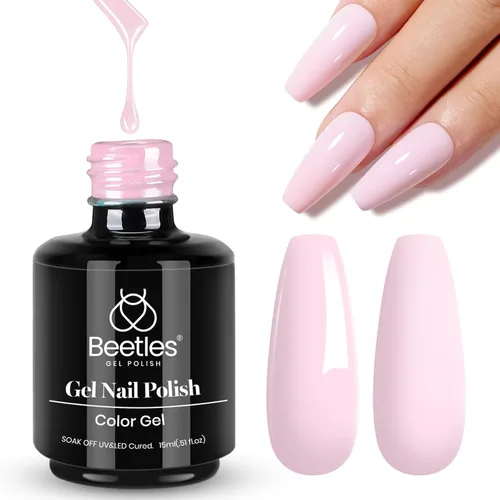Miniatura 89 de Beetles - Esmalte de uñas de gel verde luminoso que brilla en la oscuridad, esmalte de uñas de gel que se absorbe con lámpara LED UV, arte de uñas