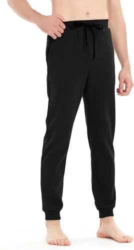 Miniatura 37 de Idtswch 30/32/34/36/38/40. Pantalones deportivos altos para hombre, extra largos, con bolsillos con cremallera