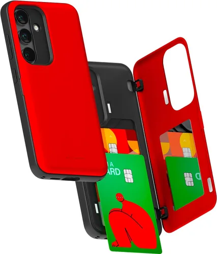 Miniatura 109 de GOOSPERY Funda tipo cartera para Samsung Galaxy S22 Ultra, [tarjetero] parachoques magnético de puerta con cierre automático, cubierta protectora