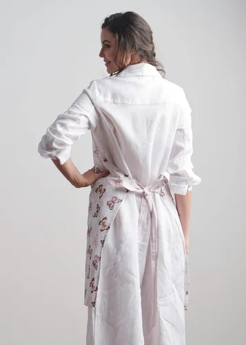 Miniatura 8 de Maison d' Hermine 100% Cotton Apron for women with Pocket Kitchen Chef Apron for Men Cooking Spring Summer 143 - Mariposas