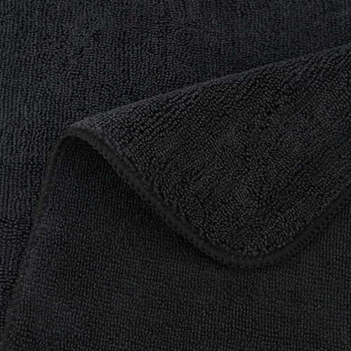 Miniatura 4 de POLYTE Toalla de limpieza de microfibra premium, 16 x 16 pulgadas, paquete de 12 (negro)