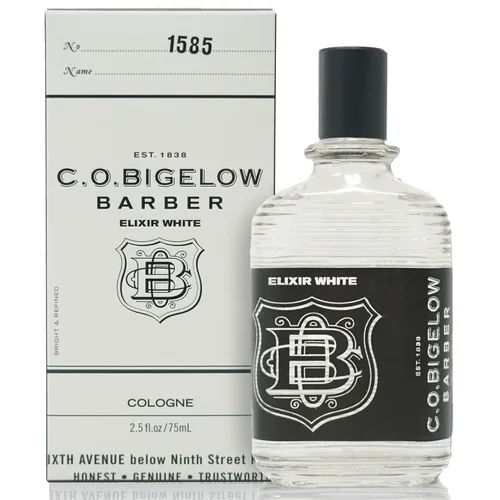 C.O. Bigelow Elixir White Colonia para hombres, fragancia de especias y cítricos, colonia de larga duración para hombres, perfume elixir para