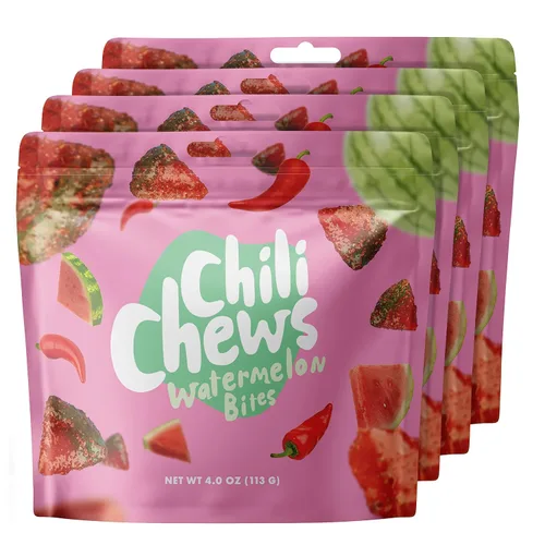 Miniatura 8 de Chili Chews Bocados de caramelo con gran sabor dulce, luego agridulce y picante, bocadillos para todas las edades, la combinación perfecta de dulce