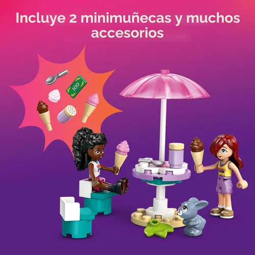 Miniatura 4 de LEGO Friends Heartlake City Camión de Helados de Juguete - Juego de Construcción de Simulación para Niños, Niñas y Niños, Edades 4+ - Bloques