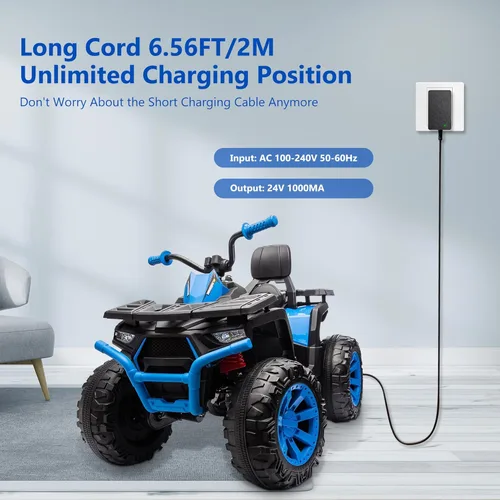 Miniatura 7 de Cargador de batería de 24 V y arnés de cable de batería compatible con juguetes de paseo para niños, baterías de 24 voltios (28.8 V) para niños