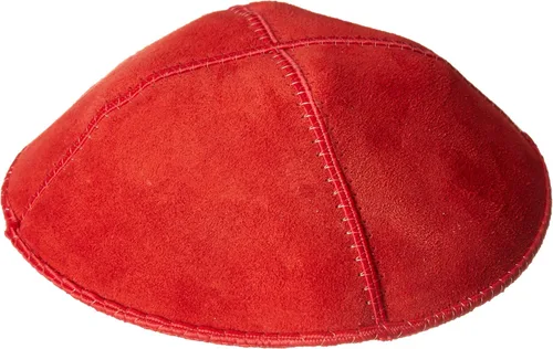 Miniatura 2 de Gorra judía de Yarmulke MAGA - Judíos para Trump Make America Great Again Gorras - Yarmulkes para hombresniños - Gorra Kipot de ante rojo POTUS