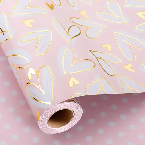 Miniatura 13 de MAYPLUSS Rollo de Papel de Regalo, Papel de Regalo con Bandera a Cuadros Azul y Blanco, Papel de Regalo Reversible para Patinadores y Carreras