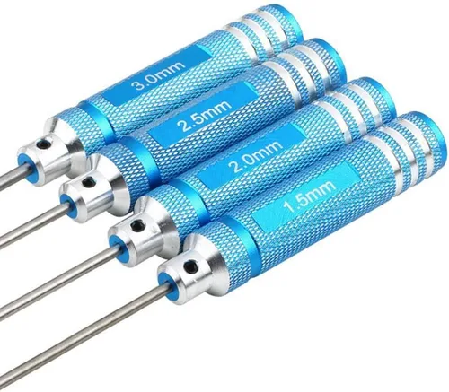 Miniatura 3 de Compartir Goo H1.0.197 in 0.079 in 0.098 in 0.118 in Mango Allen Destornilladores hexagonales Kit de herramientas de controlador de llave Compatible