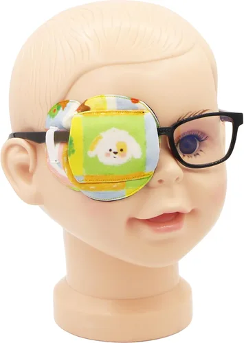 Miniatura 38 de Astropic Parche para ojos de algodón y seda 3D para niños, parche de ojos para niñas para gafas Parche médico para niños con ojo perezoso