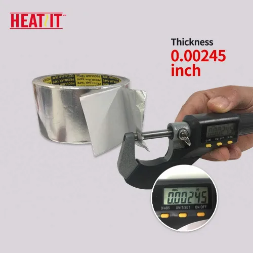 Miniatura 2 de HEATIT Cinta de papel de aluminio de grado profesional de 2 pulgadas x 30 pies (10 yardas) de grosor de 5.3 mil