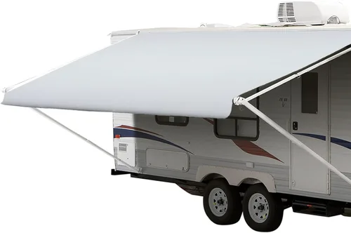 Miniatura 10 de Shade Pro RV Tela de repuesto para toldo Vinilo duradero de grado premium 16' [tela de 15' 2"], toldo para cámper azul grisáceo en degradé Slate
