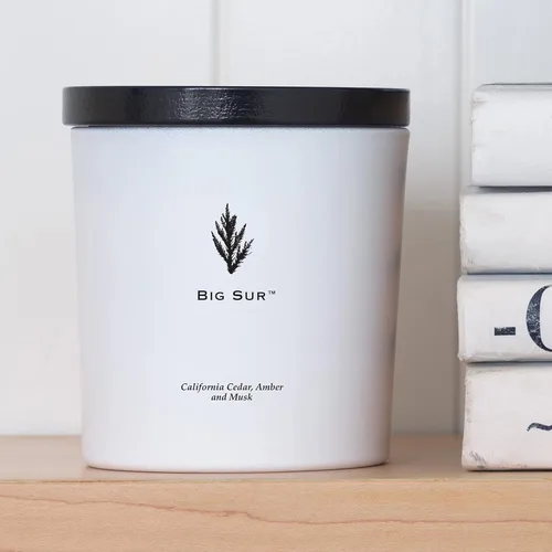 Miniatura 6 de Archipelago Botanicals Big Sur Luxe Candle Cedro de California, ámbar y almizcle Mezcla de cera de coco y mechas dobles Quema aproximadamente