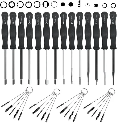 Miniatura 10 de Herramienta de carburador 21 dientes Spline 530035560 y Pac Man 308535003 para ajustar el carburador de Husqvarna, Poulan, Ryobi, Homelite, Stihl