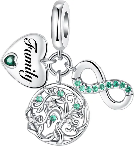 Miniatura 195 de Dije de girasol con diseño de estrella y luna y elefante para pulsera, collar de plata de ley 925, dijes de corazón de amor para mujer, regalo