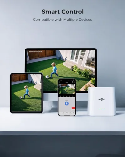 Miniatura 6 de Hiseeu Cámaras de seguridad inalámbricas para exteriores, WiFi Pro 5G/2.4G Cámaras para seguridad del hogar, energía solar, detección de movimiento