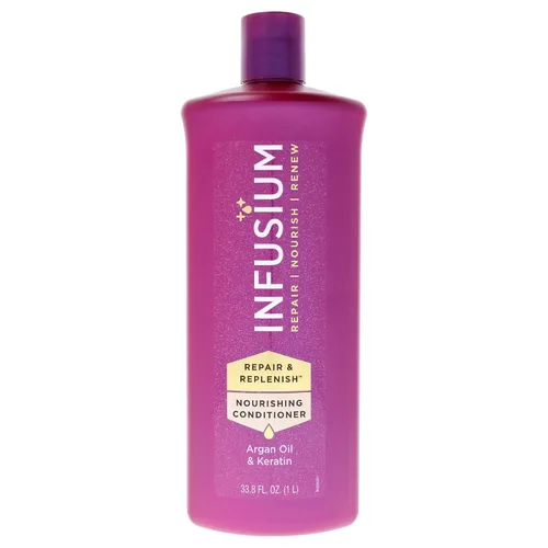 Miniatura 8 de Infusium Acondicionador Nutritivo Reparador y Reabastecedor - Acondicionador para el Cabello con Queratina, Aceite de Argán y Ceramidas - Adecuado