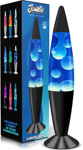 Miniatura 12 de JAMBO Lámpara hermosa de 16 pulgadas con cera, luz nocturna relajante para decoración del hogar, extra alta, lámpara para sala de estar, oficina