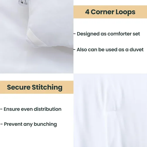 Miniatura 4 de Paxrac - Juego de edredón y funda de almohada beige - Tamaño individual/individual XL, juego de 2 piezas color crema, ropa de cama ligera y neutra