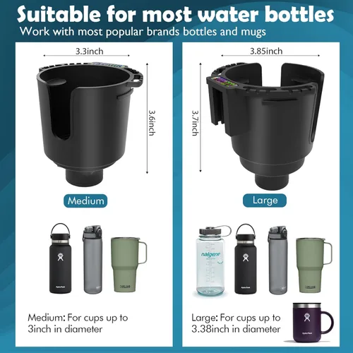 Miniatura 5 de EUPHENG Eupeng - Soporte multifuncional para tazas de kayak, diseño antideslizante, diseño de señuelo, almacenamiento de herramientas, 2 tamaños