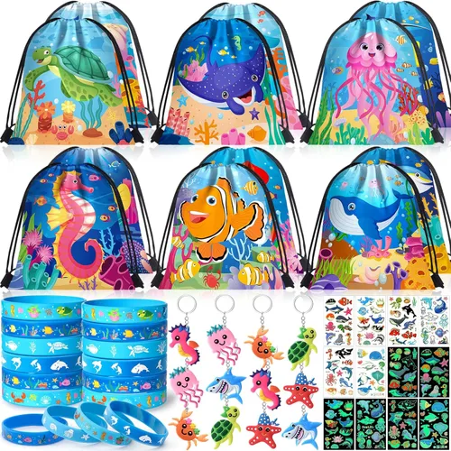 Miniatura 11 de Winrayk 12 juegos de regalos de fiesta de videojuegos, suministros de cumpleaños para jugadores, bolsa con cordón para juegos, pulsera de silicona