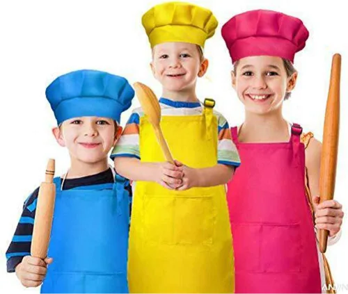 Miniatura 3 de Tamicy Juego de gorro y delantal de chef para niños de 10 piezas