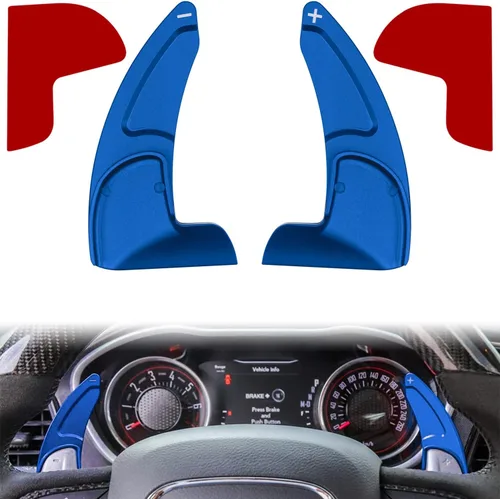 Cubierta de extensión de paletas de cambio del volante para Dodge Challenger Charger Durango RT & Scat Pack 2015-2024, para Jeep Grand Cherokee Azul