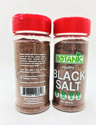 Miniatura 3 de Sal negra (KALA NAMAK) / grano fino/8 onzas (paquete de 2 botellas)